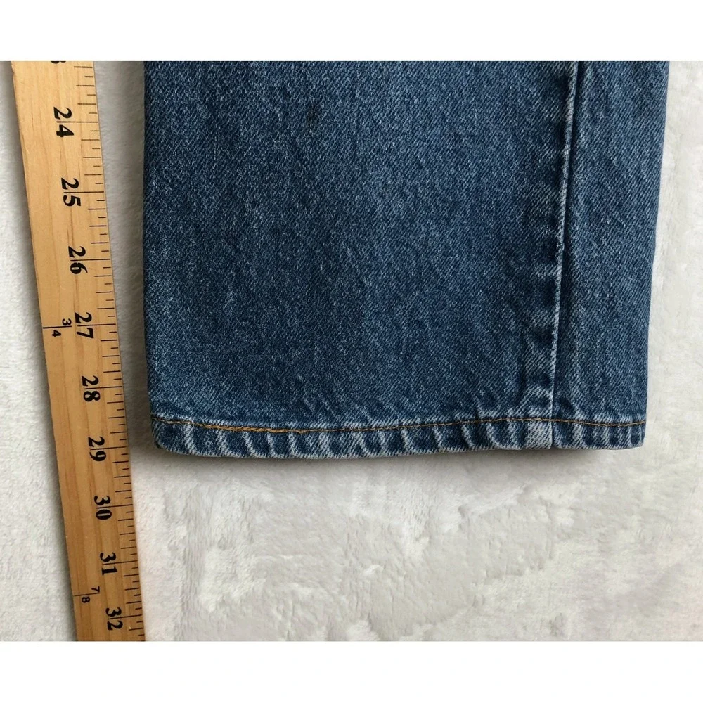 VTG Levis 517 Orange Tab Bootcut Distressed Jeans 36x30 USA Made Blue 40517-0215